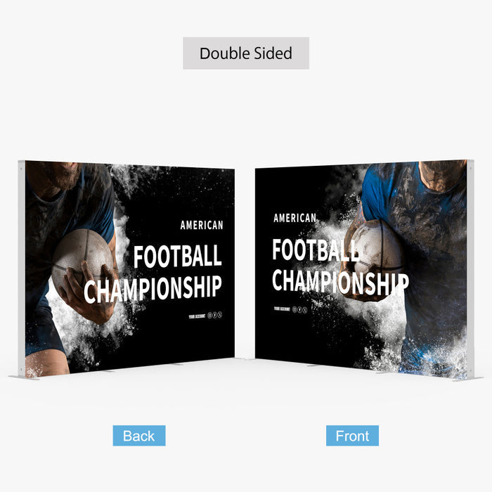10ft SEG Backlit Fabric Display – Illuminated Trade Show Wall