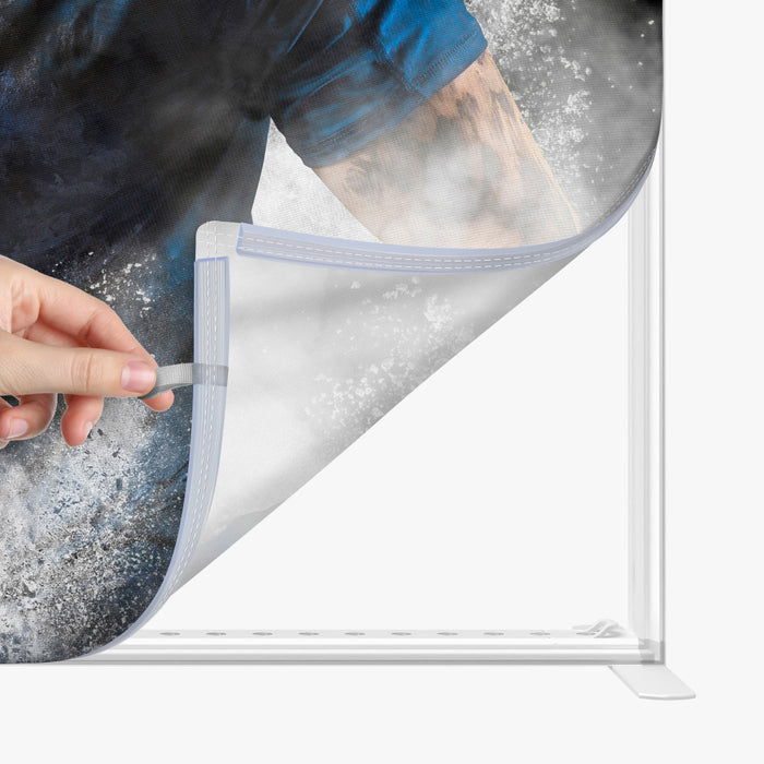 10ft SEG Backlit Fabric Display – Illuminated Trade Show Wall