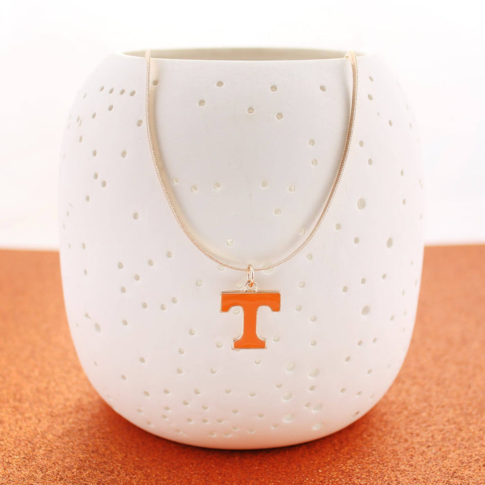 18” Tennessee Gold & Enamel Logo Necklace
