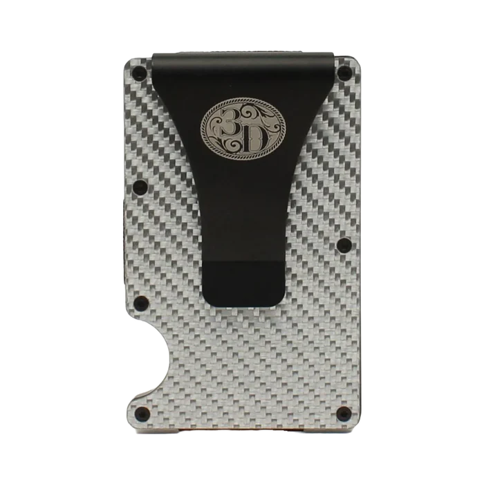 3D Men's Stainless Steel Grey Smart Wallet