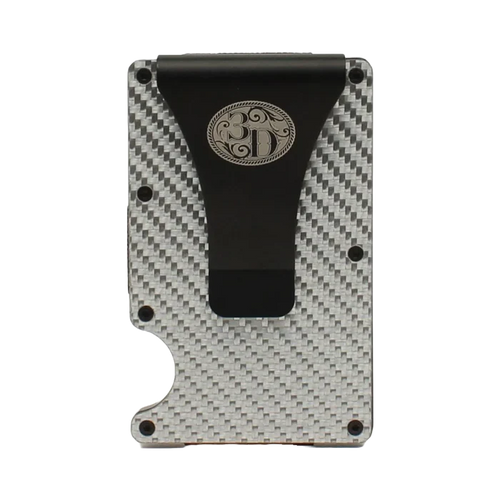 3D Men's Stainless Steel Grey Smart Wallet