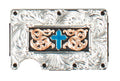 3D Turquoise Cross Utility Wallet