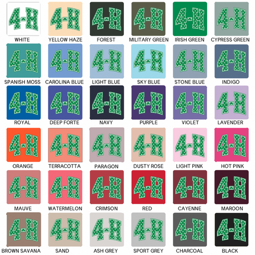 4-H Polka Dot– Crewneck