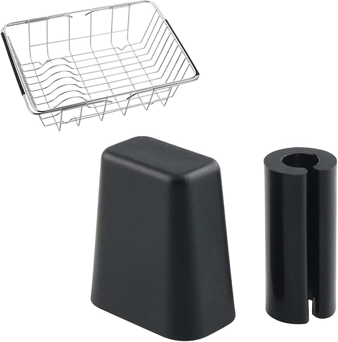 8-Pack Black Replacement Side Bumper Protectors for Sink Grid