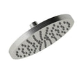 8" Round Brushed Nickel Single-Function Rain Shower Head