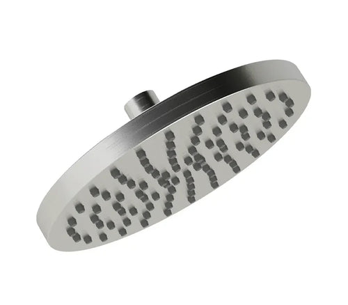 8" Round Brushed Nickel Single-Function Rain Shower Head