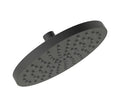 8" Round Matte Black Single-Function Rain Shower Head