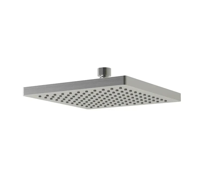8" Square Brushed Nickel Modern Rain Shower Head