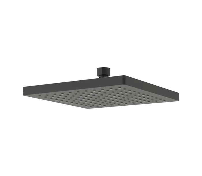8" Square Matte Black Modern Rain Shower Head
