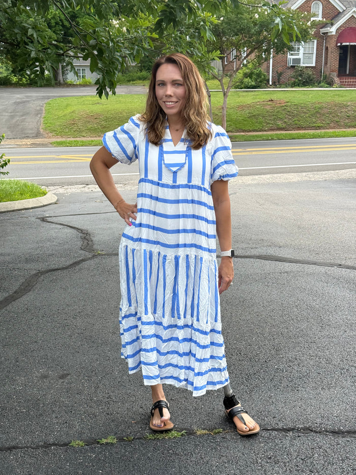Serene Coastal Ricrac Midi