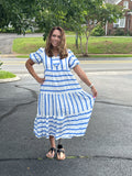 Serene Coastal Ricrac Midi