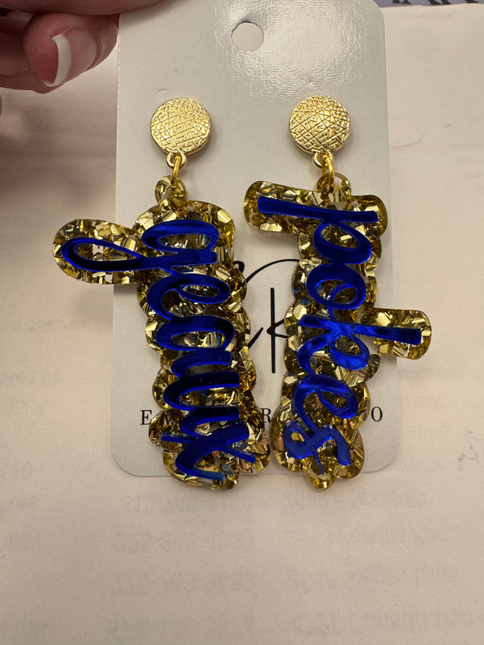 Geaux Pokes McNeese Earrings