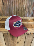 Hooey "Dia" Red and White Trucker