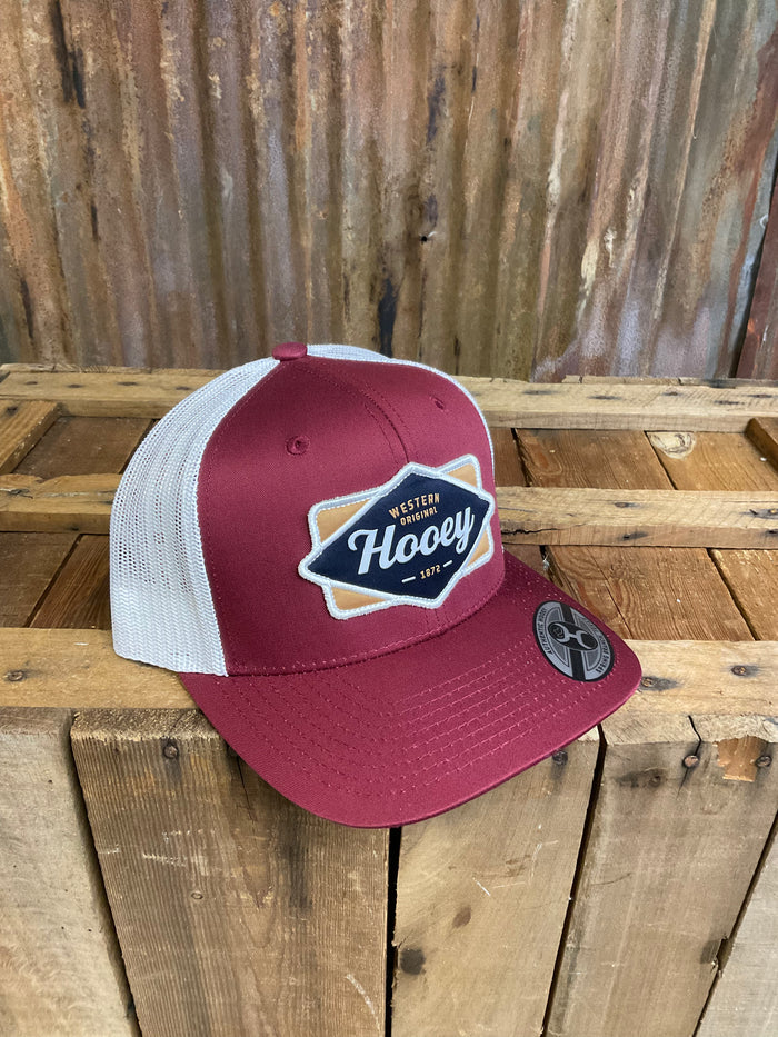 Hooey "Dia" Red and White Trucker