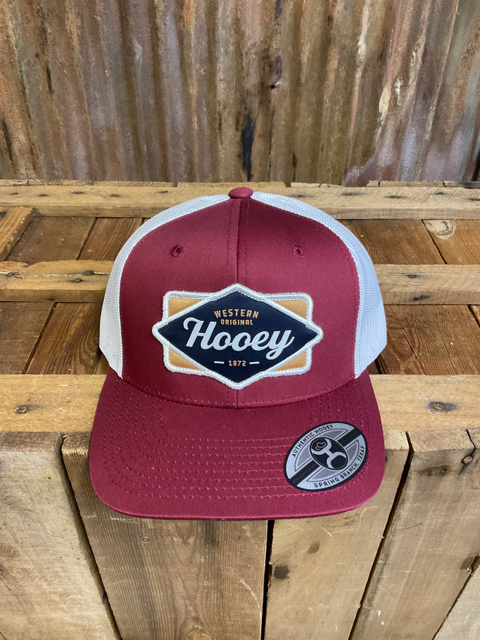 Hooey "Dia" Red and White Trucker