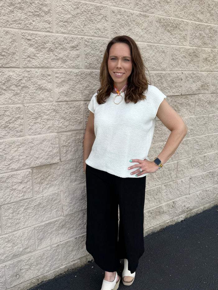Asymmetrical Wide Leg Pants