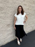 Asymmetrical Wide Leg Pants