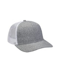 Adams Headwear Heather Woven/Soft Mesh Trucker Style Cap PV102