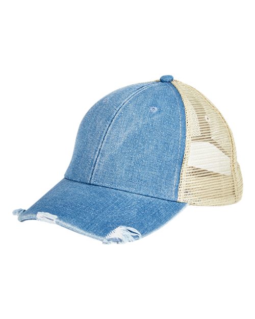 Light Denim/ Tan / OSFM