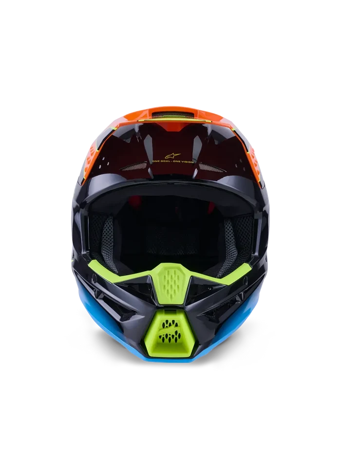 Alpinestars SM-3 Fray MX Helmet - Black/Orange/Fluro Yellow/Gloss