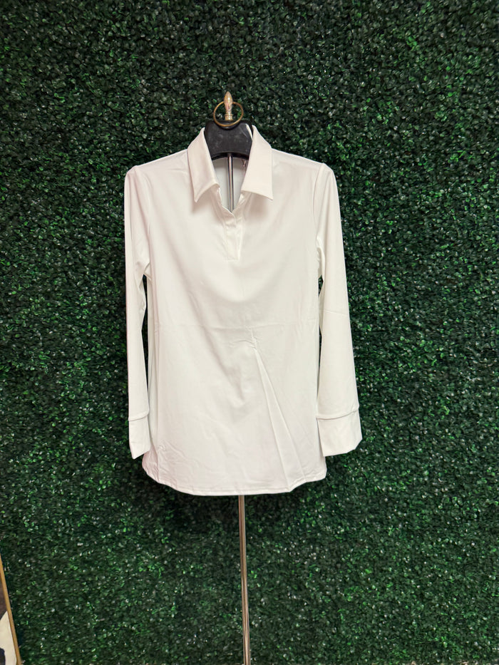 Amber Long Sleeve Polo Top