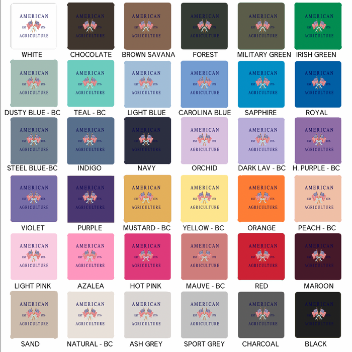 AMERICAN AGRICULTURE - EST 1776 – Hoodie