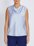Amity Periwinkle Satin Top