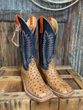 Anderson Bean Brandy Bruciato Full Quill Ostrich Western Boot