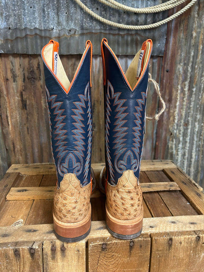Anderson Bean Brandy Bruciato Full Quill Ostrich Western Boot