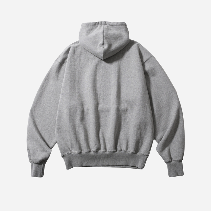 Anglan Heavyweight Classic Hoodie - Melange Grey