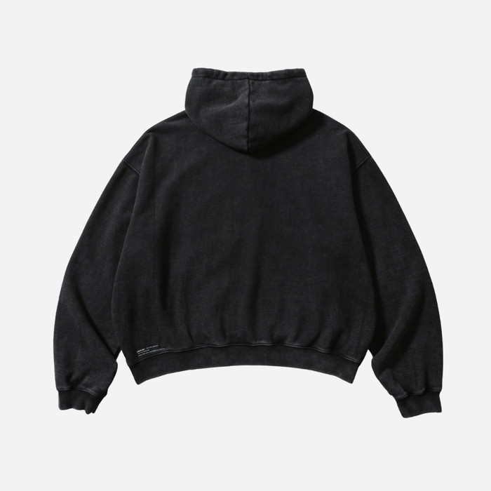 Anglan Heavyweight Washed Hoodie - Black