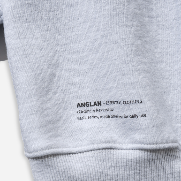 Anglan Steady Sweat Shirt - White Melange