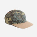 ANIMAL PATTERN BALL CAP - OLIVE/BEIGE