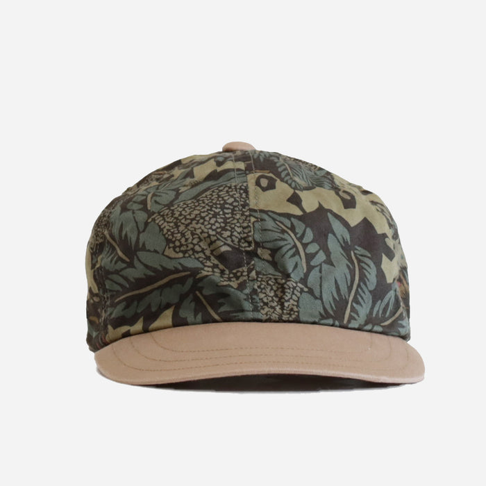 ANIMAL PATTERN BALL CAP - OLIVE/BEIGE