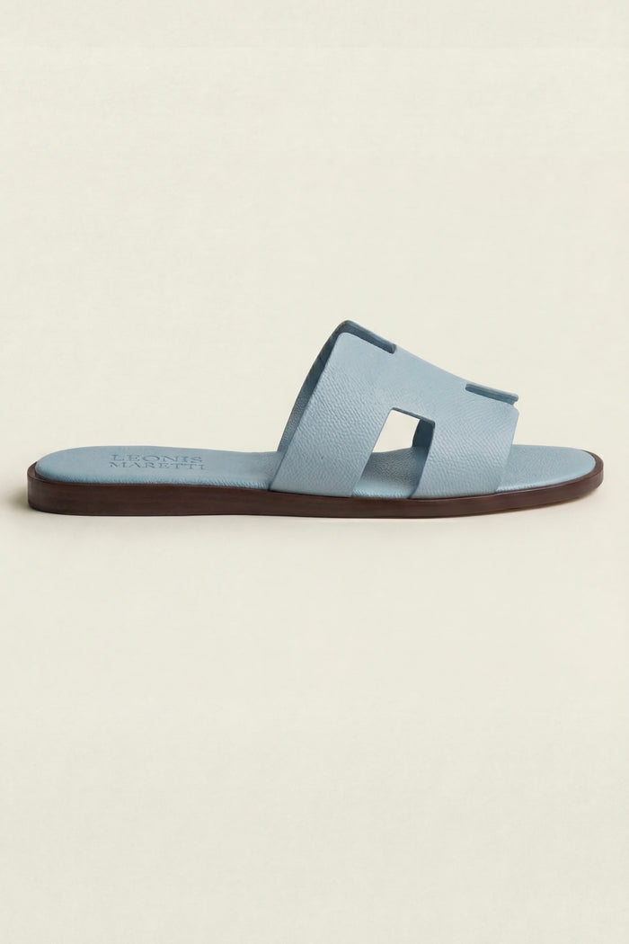 Arezzo Leather Sandal Light Blue