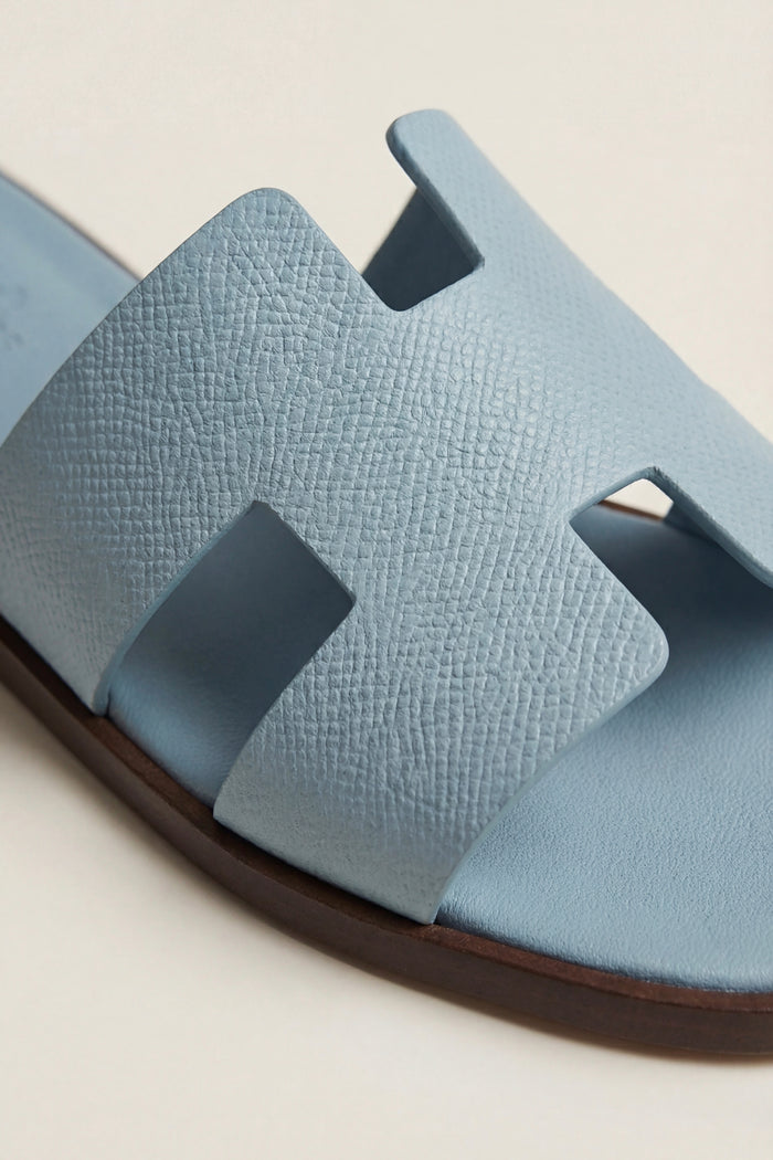 Arezzo Leather Sandal Light Blue