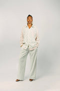 ARIA EMBELLISHED SHIRT - MINT GREEN