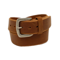Ariat Men's Beveled Edge Embroidered Logo Brown Leather Belt