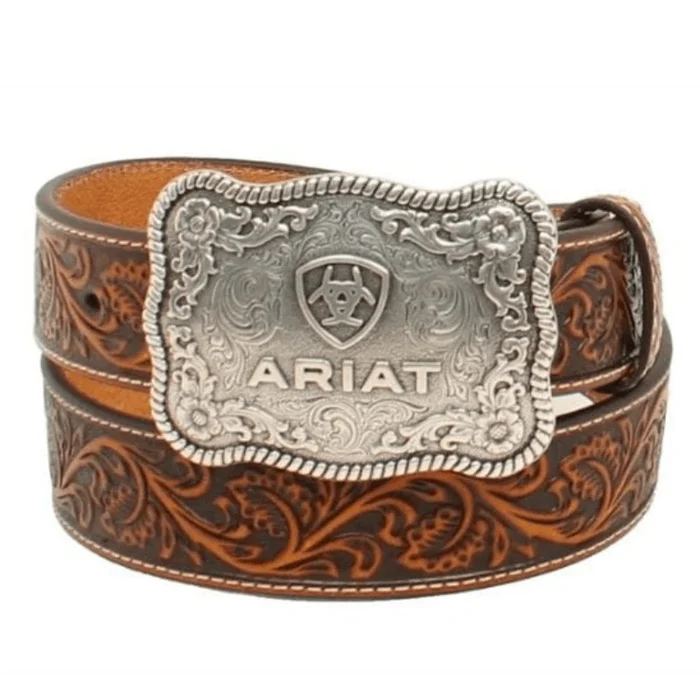 Ariat Men's Floral Embossed Belt