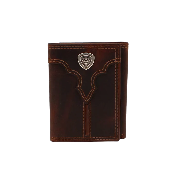 Ariat Shield Logo Tri Fold Wallet