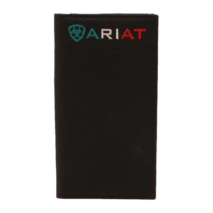 Ariat Western Mexico Logo Rowdy Brown Bifold Wallet