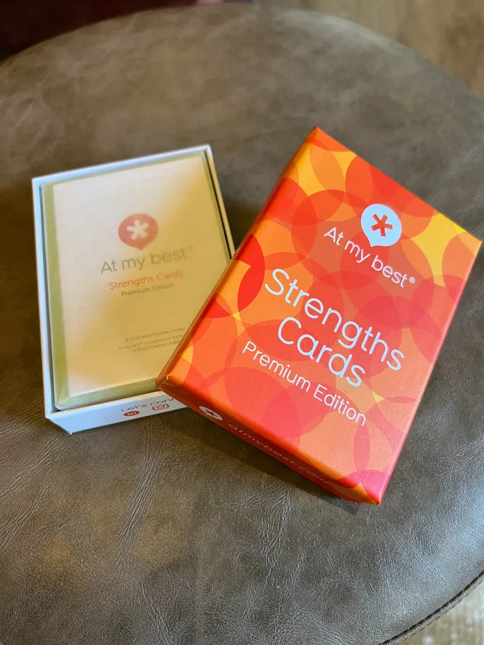 'At My Best' Strengths Cards for Wellbeing Development, Coaching and Consultancy (Premium Edition)