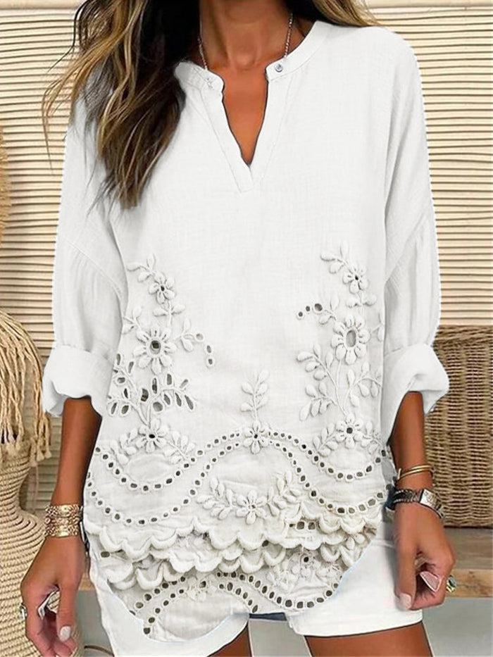 Azura - Casual Lightweight Printed Top