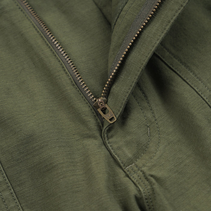 BACKSATIN ESSENTIAL FATIGUE SHORTS - OLIVE