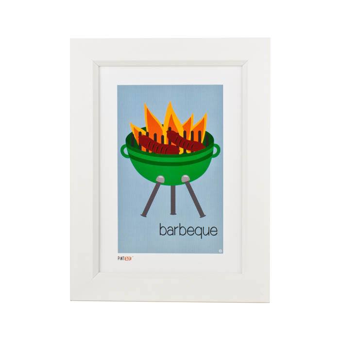 Pint Size Barbeque Print (A4) | Koop.co.nz