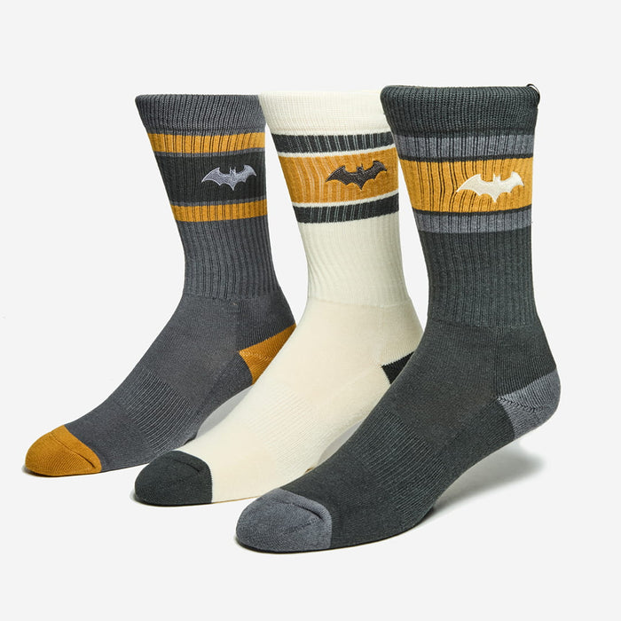 Batman Ribbed Crew Sock Set - Heroes & Villains-DC Comics-Socks