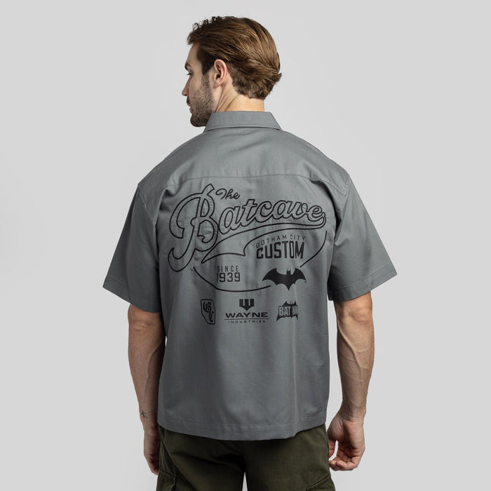 Batman Mechanic Chainstitch Work Shirt - Heroes & Villains-DC Comics-Button-Down