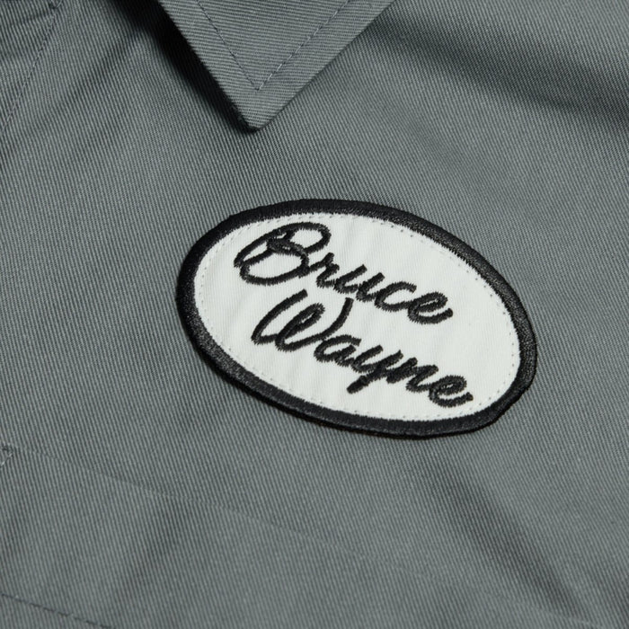 Batman Mechanic Chainstitch Work Shirt - Heroes & Villains-DC Comics-Button-Down