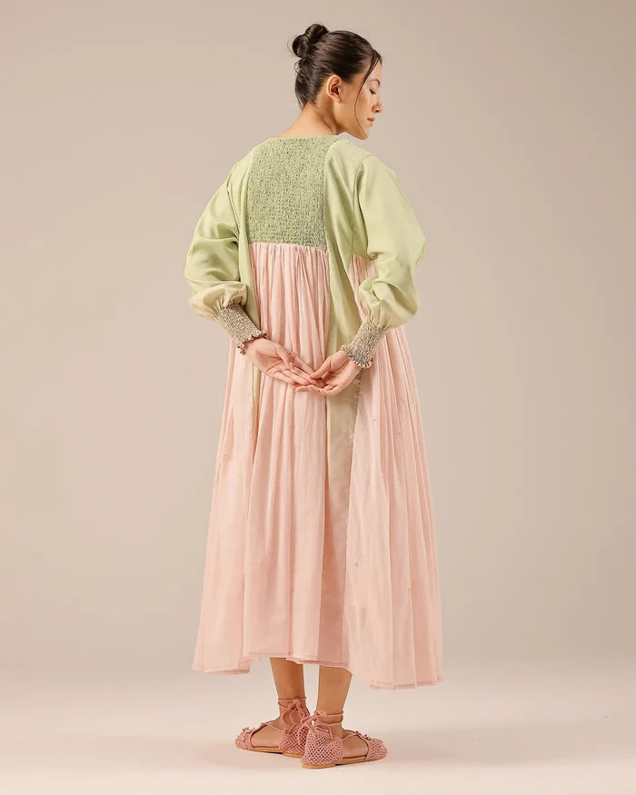 Beach Babe Linen Dress | Smocked Ombr�� & Crochet Floral Dress - OurDve