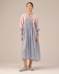 Beach Babe Pink to Blue Ombr�� Smocked Linen Dress - OurDve
